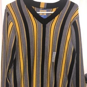 XIOS Black/Yellow/Gray Sweater Brand-New